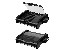 Electric grill LAFE GRL003 with lid